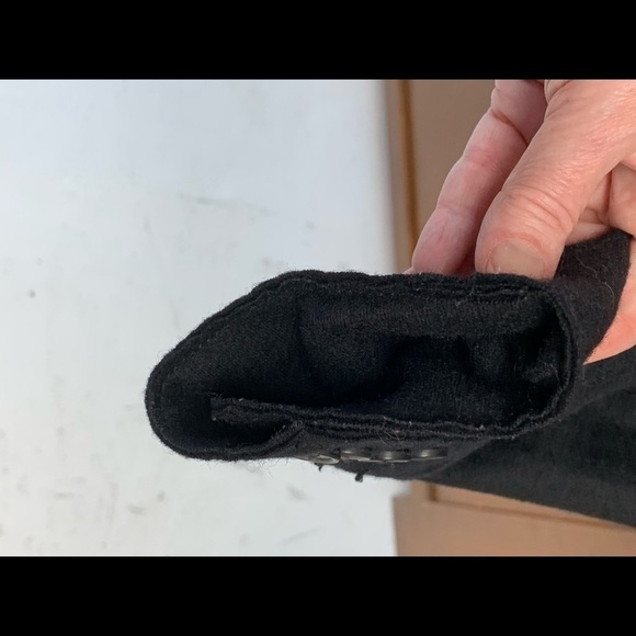 J.Crew black wool blend blazer size 6 rough hem 19 in pit pit L-21-22 - Picture 7 of 7